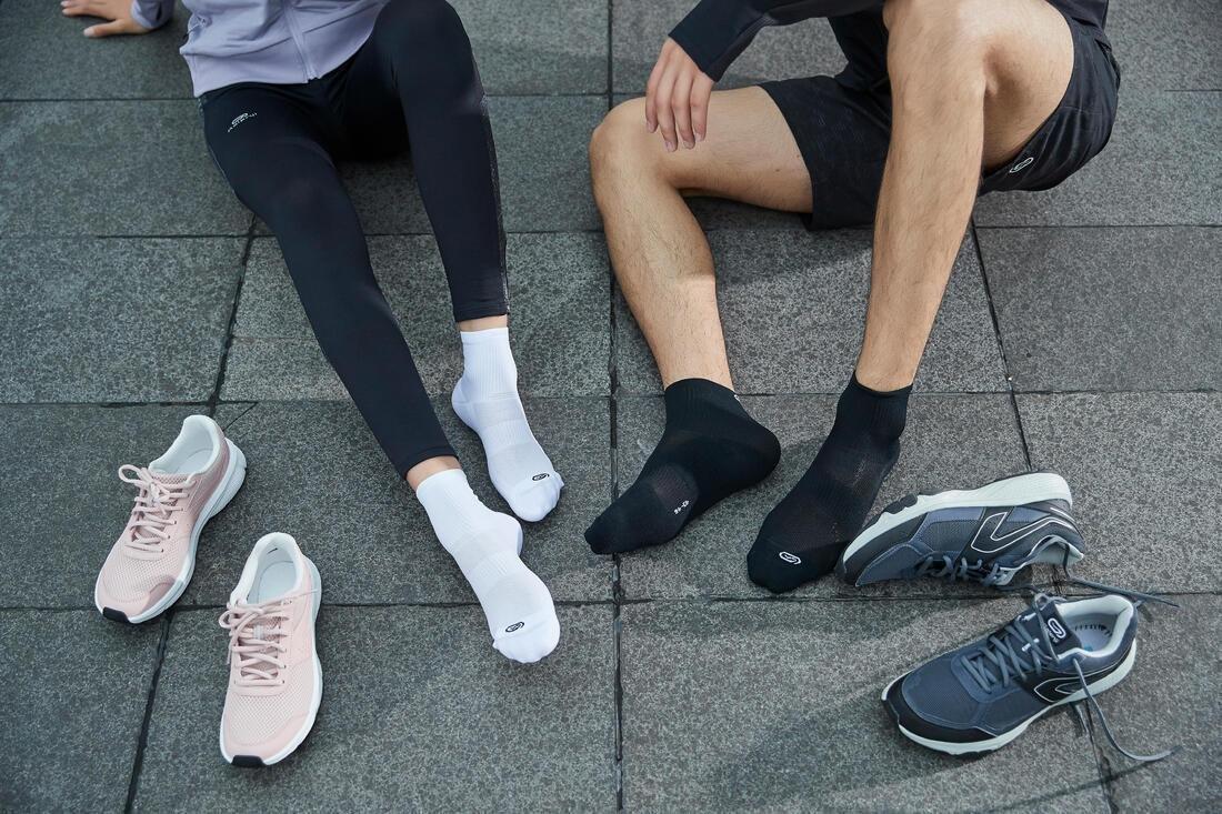 Eu 43-46 Running Comfortable Mid-Height Socks 2-Pack, White, No Color, large image number 10