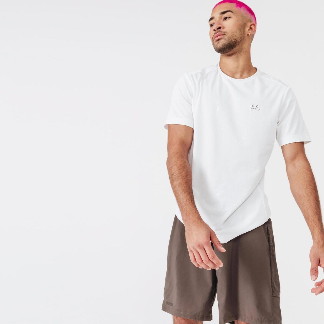 Small  Dry Men's Running Breathable T-Shirt, Snow White, , large image number 0