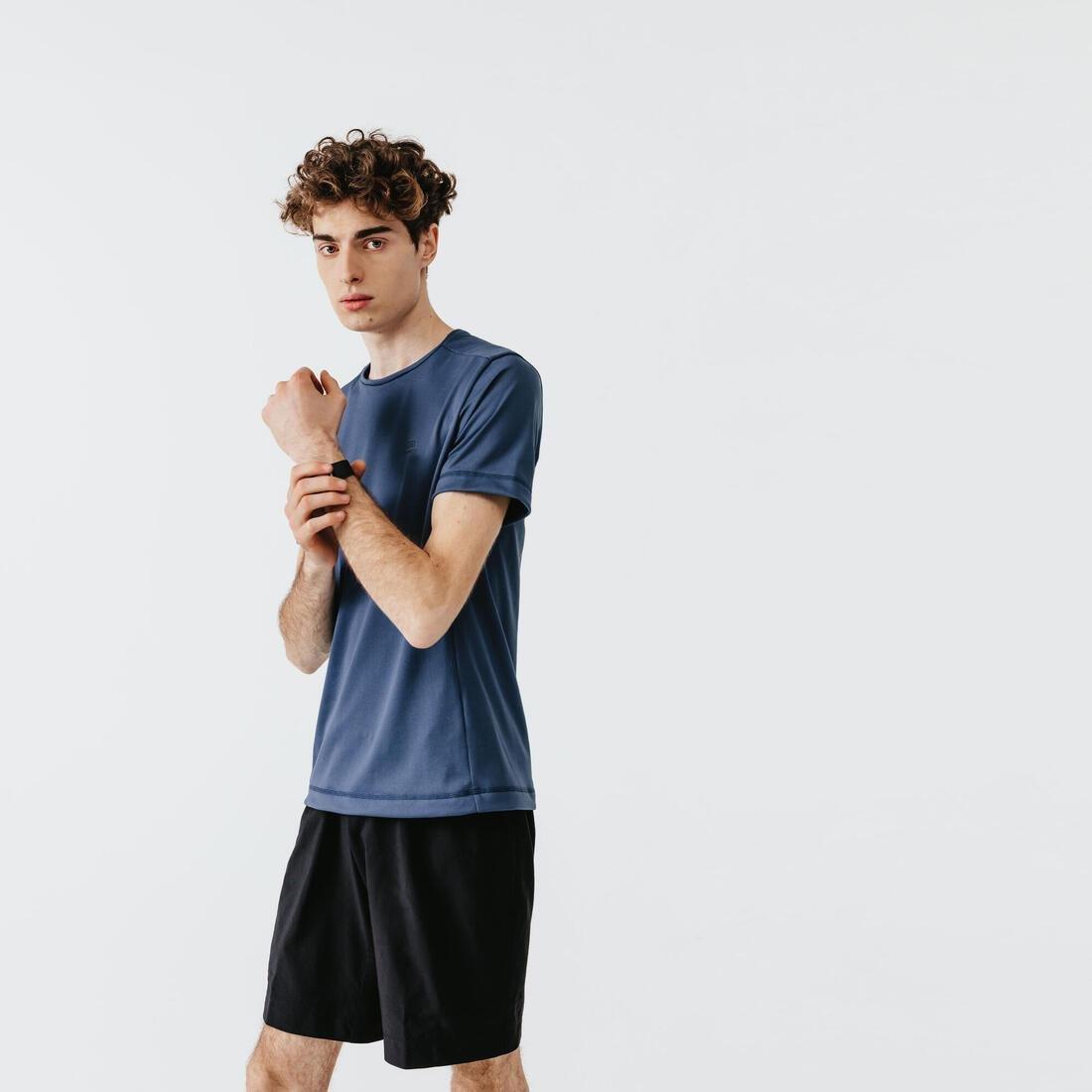 XL  Kalenji Dry+ Men's Running 2-in-1 Shorts With Boxer - Black, , large image number 3
