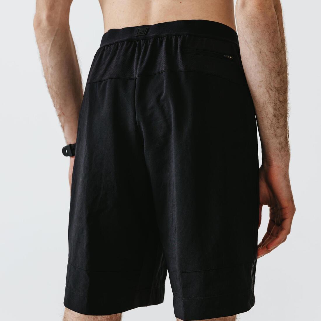 XL  Kalenji Dry+ Men's Running 2-in-1 Shorts With Boxer - Black, , large image number 7