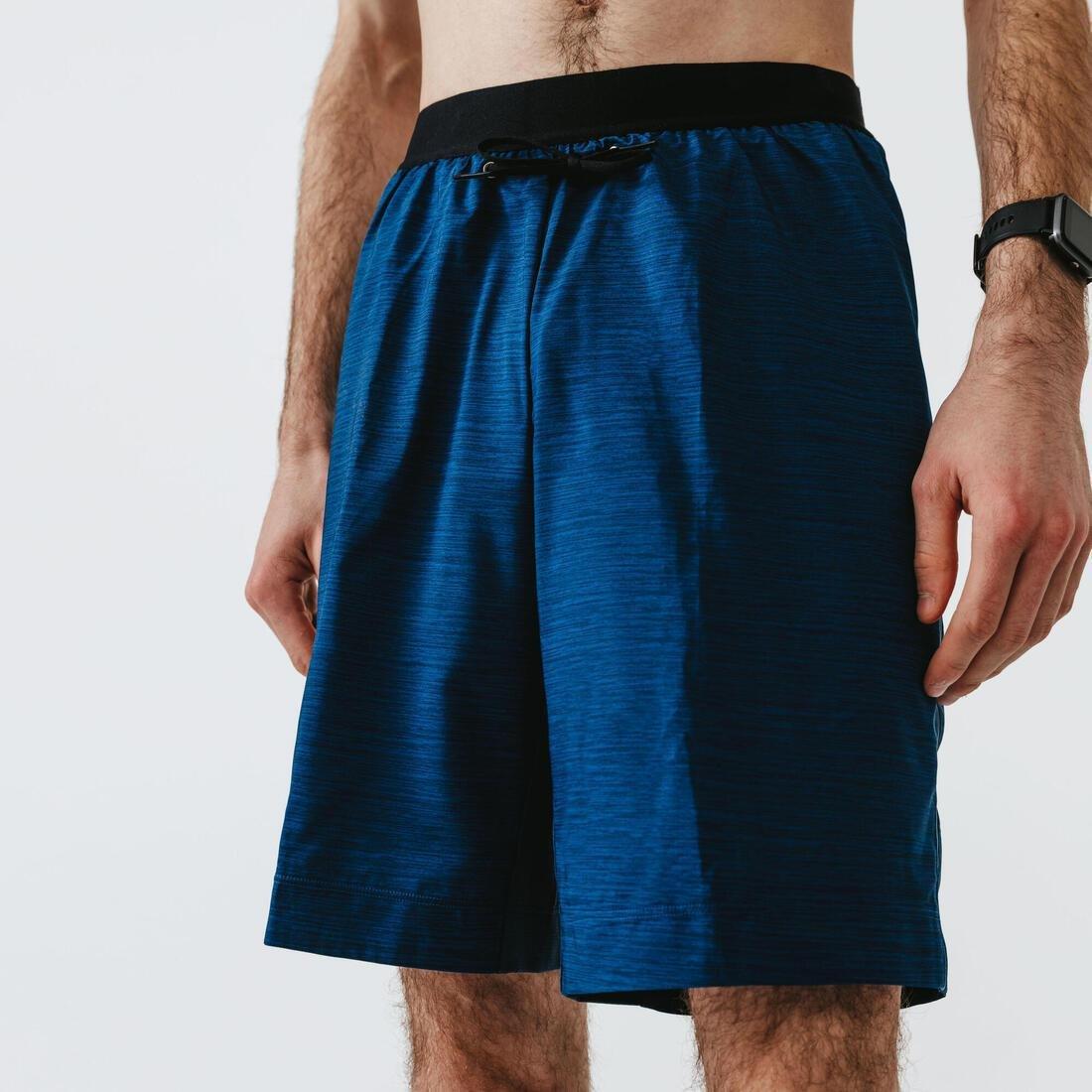 XL  Kalenji Dry+ Men's Running 2-in-1 Shorts With Boxer - Black, , large image number 12