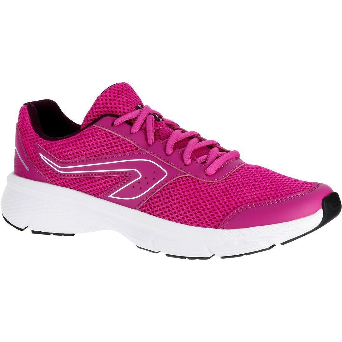 EU 40  Kalenji Run Cushion Women's Running Shoes, Black, , large image number 0