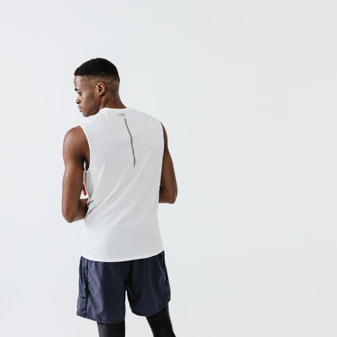 XL  Men's Running Breathable Tank Top Dry, Snow White, , large image number 10