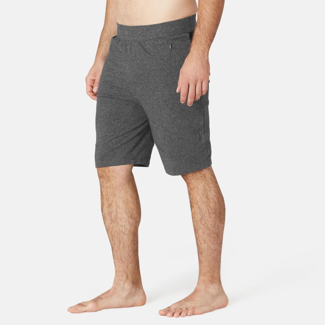 Medium  Men's Long Sport Slim-Fit Shorts 900, Black, , large image number 7