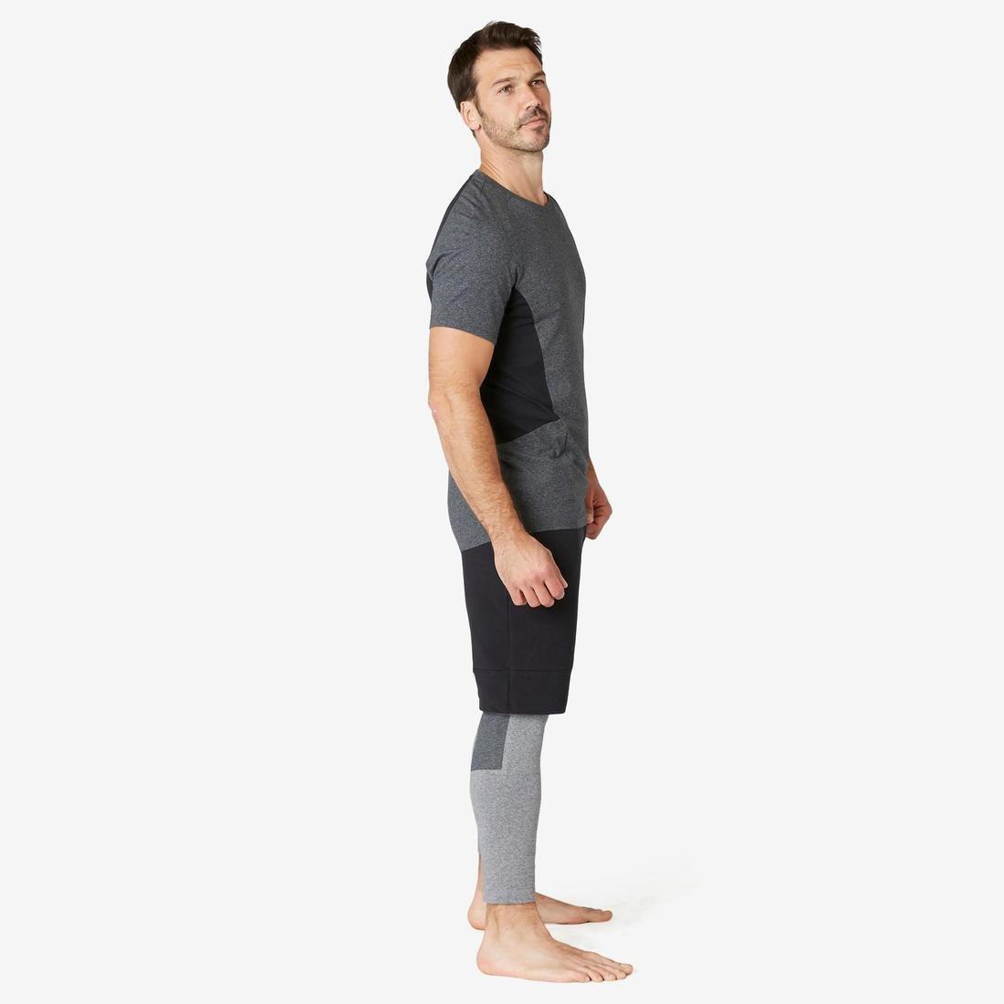 Medium  Men's Long Sport Slim-Fit Shorts 900, Black, , large image number 9