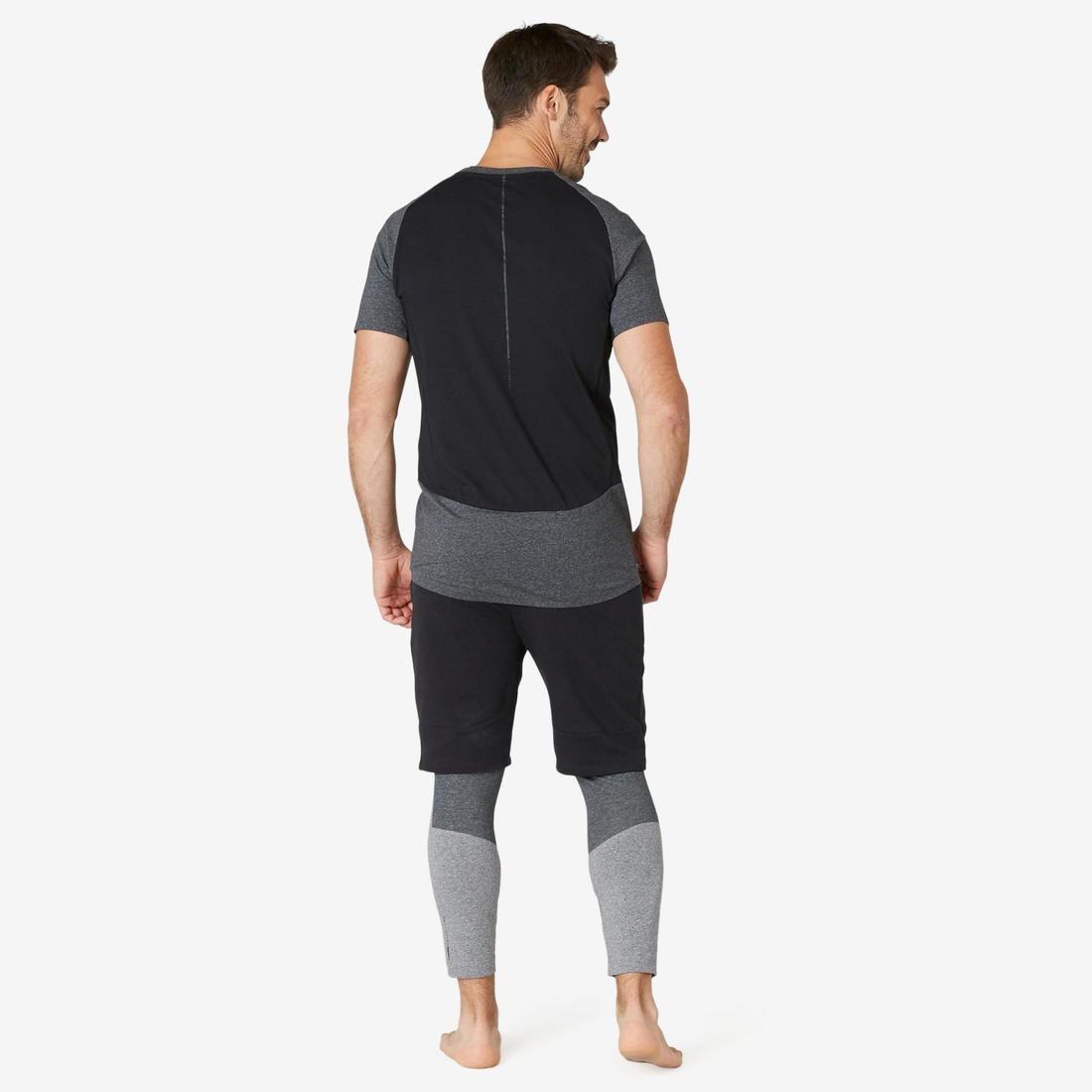 Medium  Men's Long Sport Slim-Fit Shorts 900, Black, , large image number 10