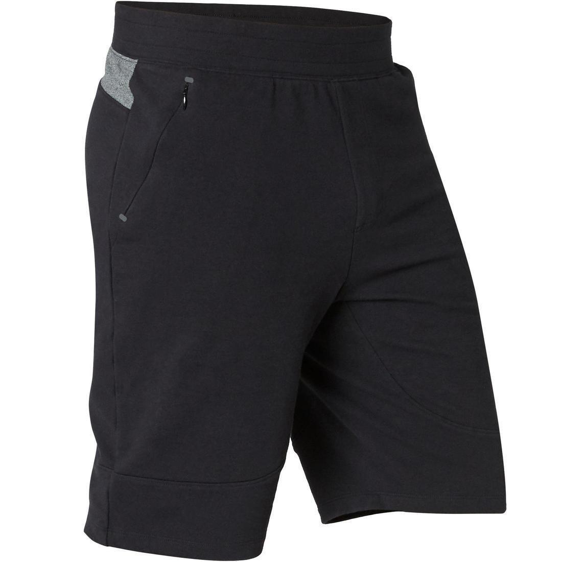 Medium  Men's Long Sport Slim-Fit Shorts 900, Black, , large image number 13