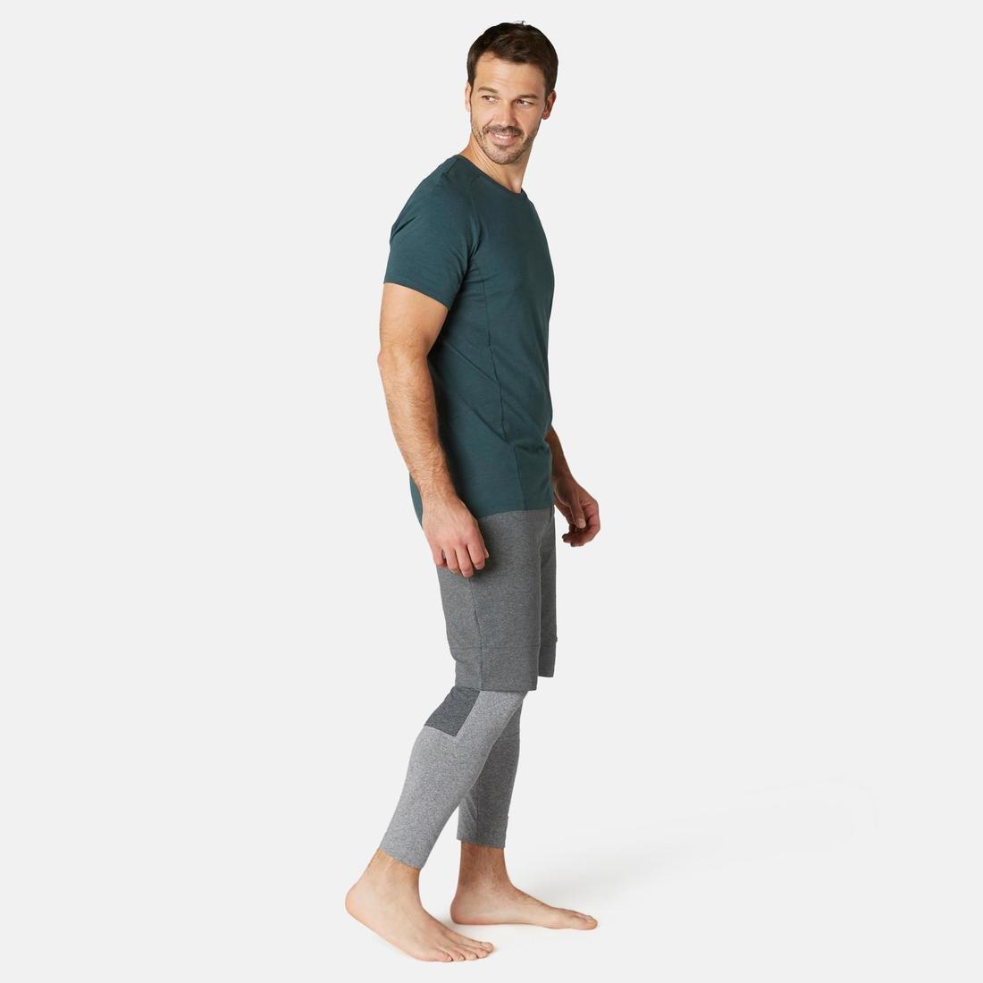 Medium  Men's Long Sport Slim-Fit Shorts 900, Black, , large image number 14