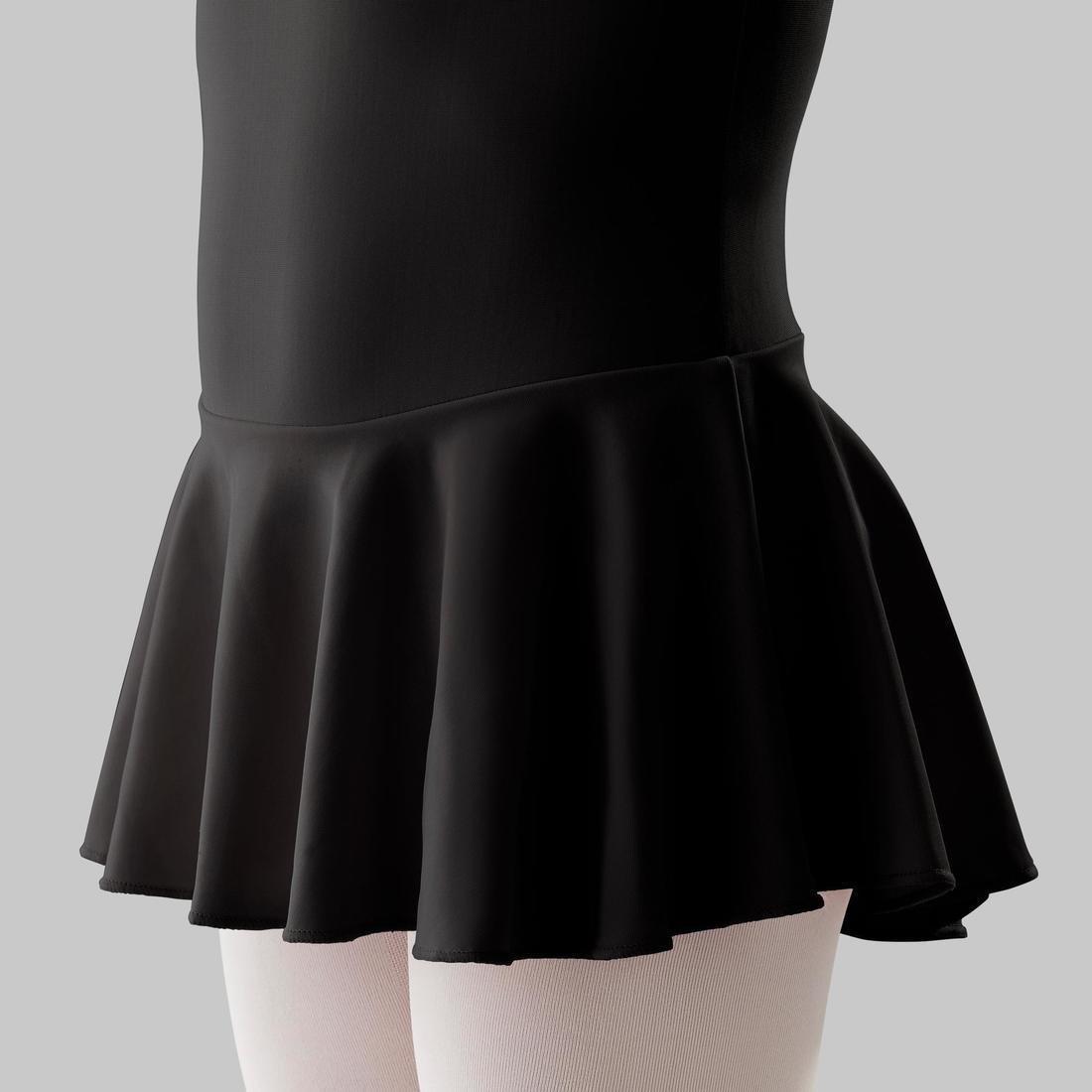 4-5Y Girls' Ballet Skirted Leotard, Black, , large image number 6