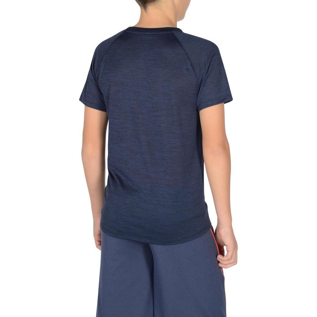 S500 Boys' Short-Sleeved Gym T-Shirt - Navy, No Color, large image number 4