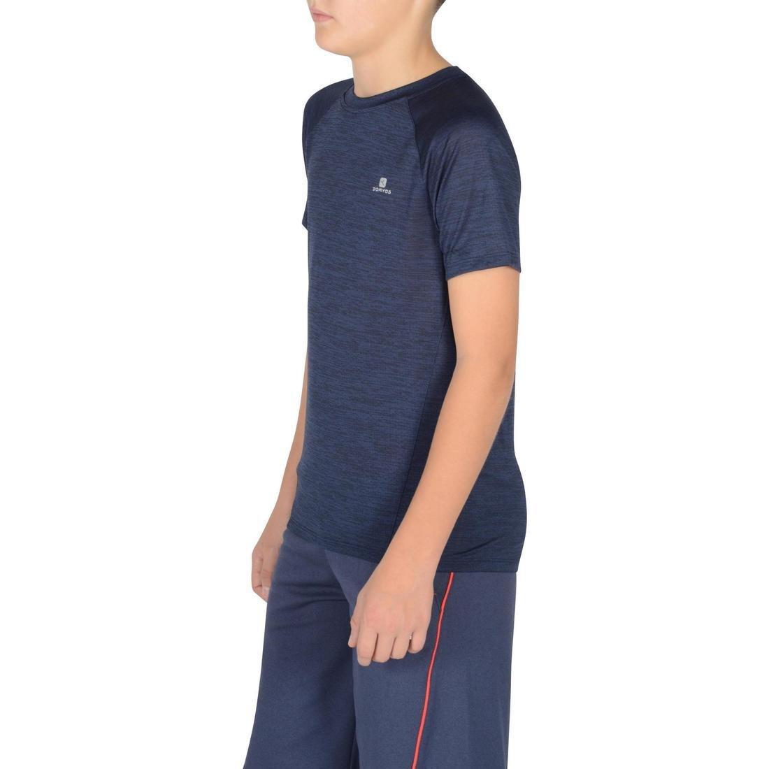 S500 Boys' Short-Sleeved Gym T-Shirt - Navy, No Color, large image number 5