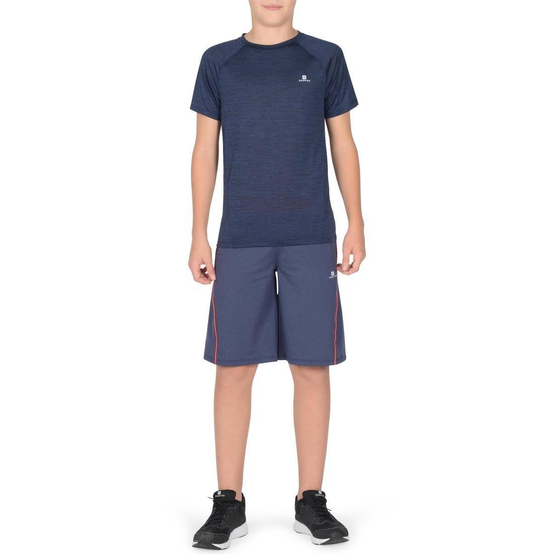 S500 Boys' Short-Sleeved Gym T-Shirt - Navy, No Color, large image number 9
