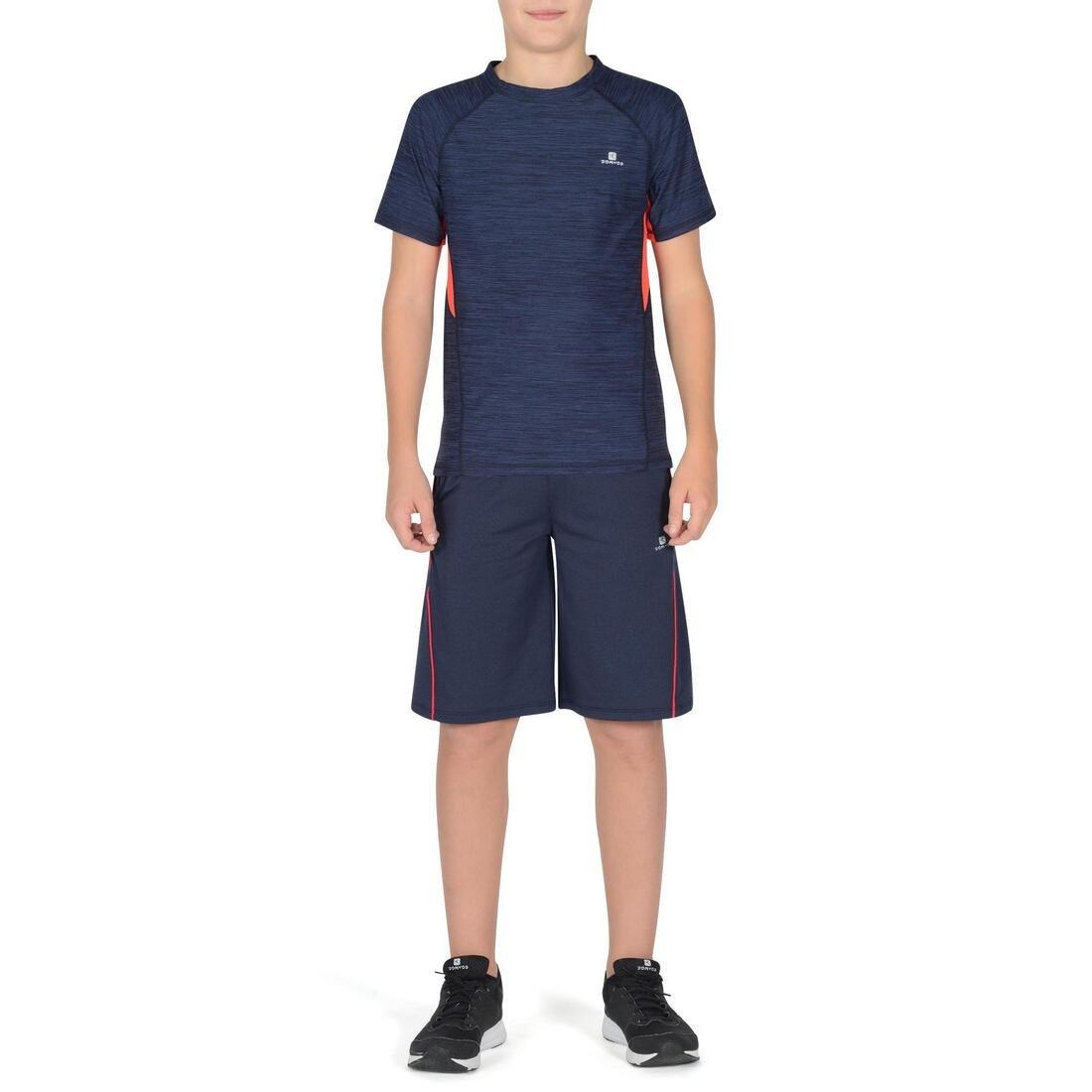 S900 Boys' Gym Shorts, Navy Blue, No Color, large image number 3