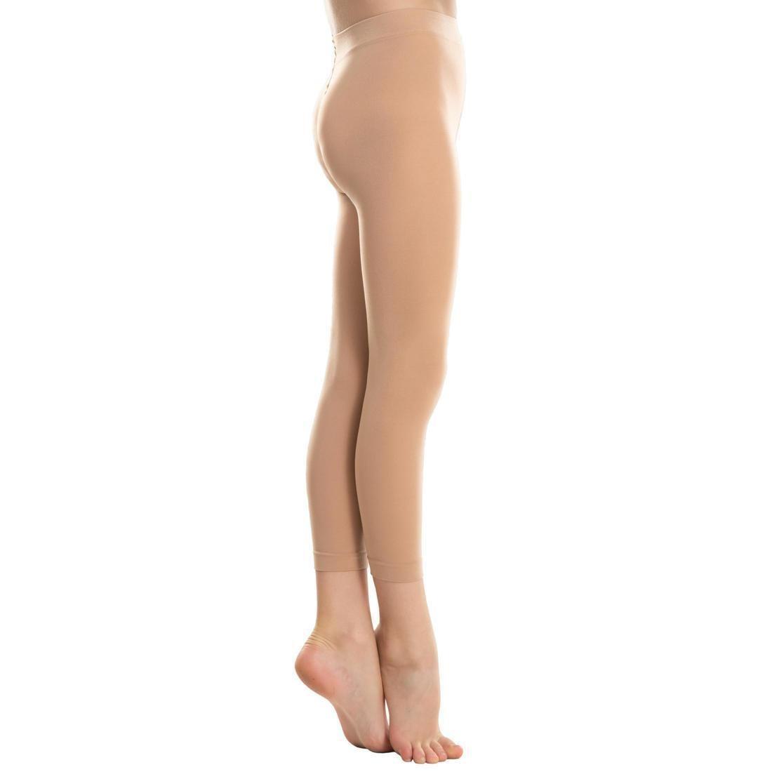 6-7Y  Girls' Footless Ballet and Modern Dance Tights, Light Pink, , large image number 13