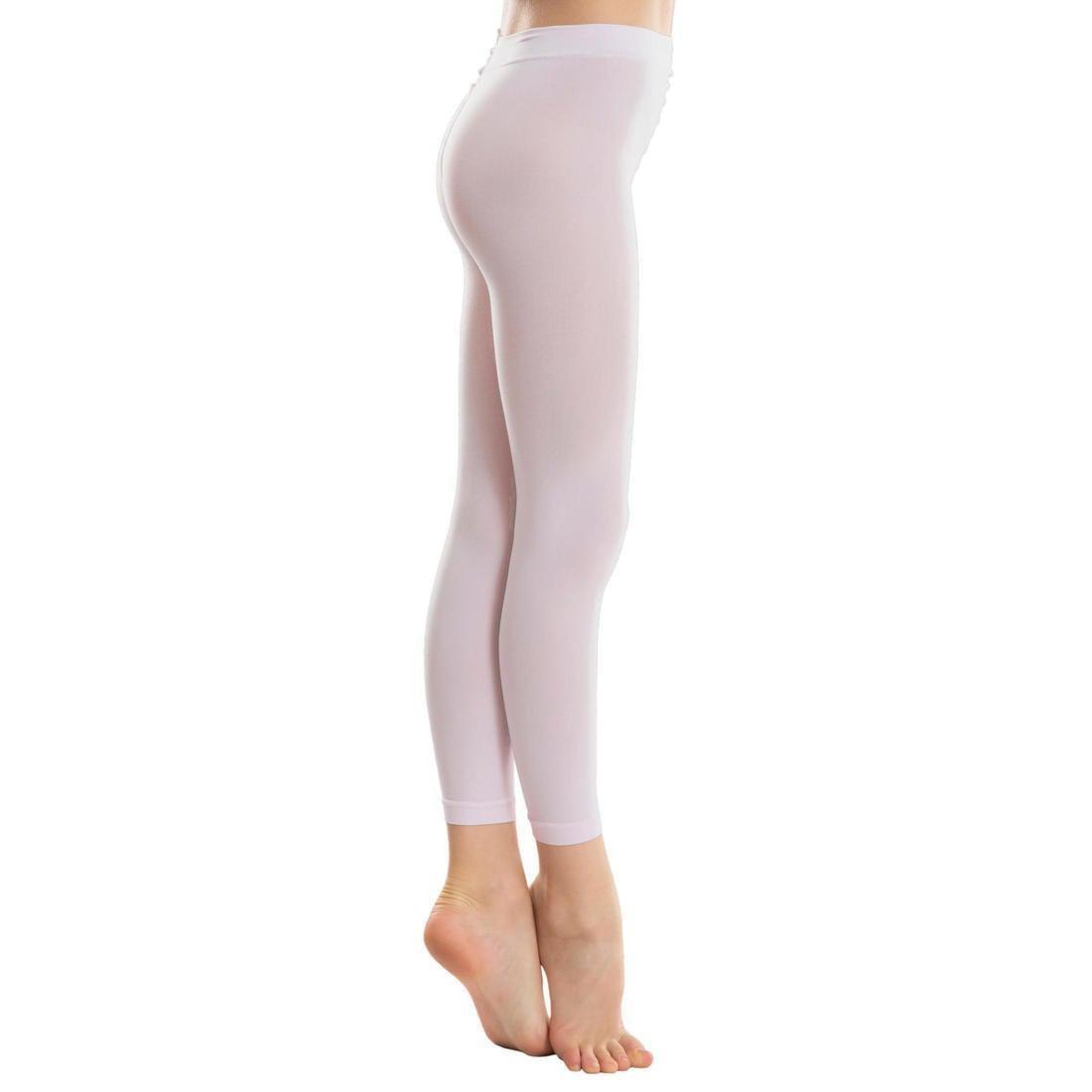 10-11Y  Girls' Footless Ballet and Modern Dance Tights, Light Pink, , large image number 1