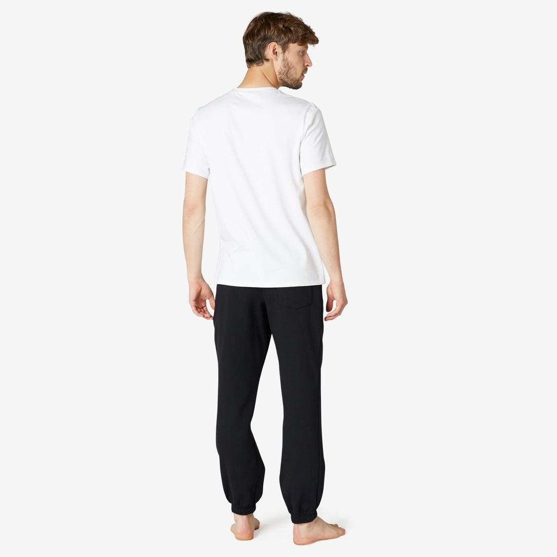 W34 L34 Fitness Fleece Jogging Bottoms With Zip Pockets, Black, No Color, large image number 12