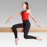 DOMYOS - XS  500 Girls' Artistic Gymnastics Leggings - Black/Sequins