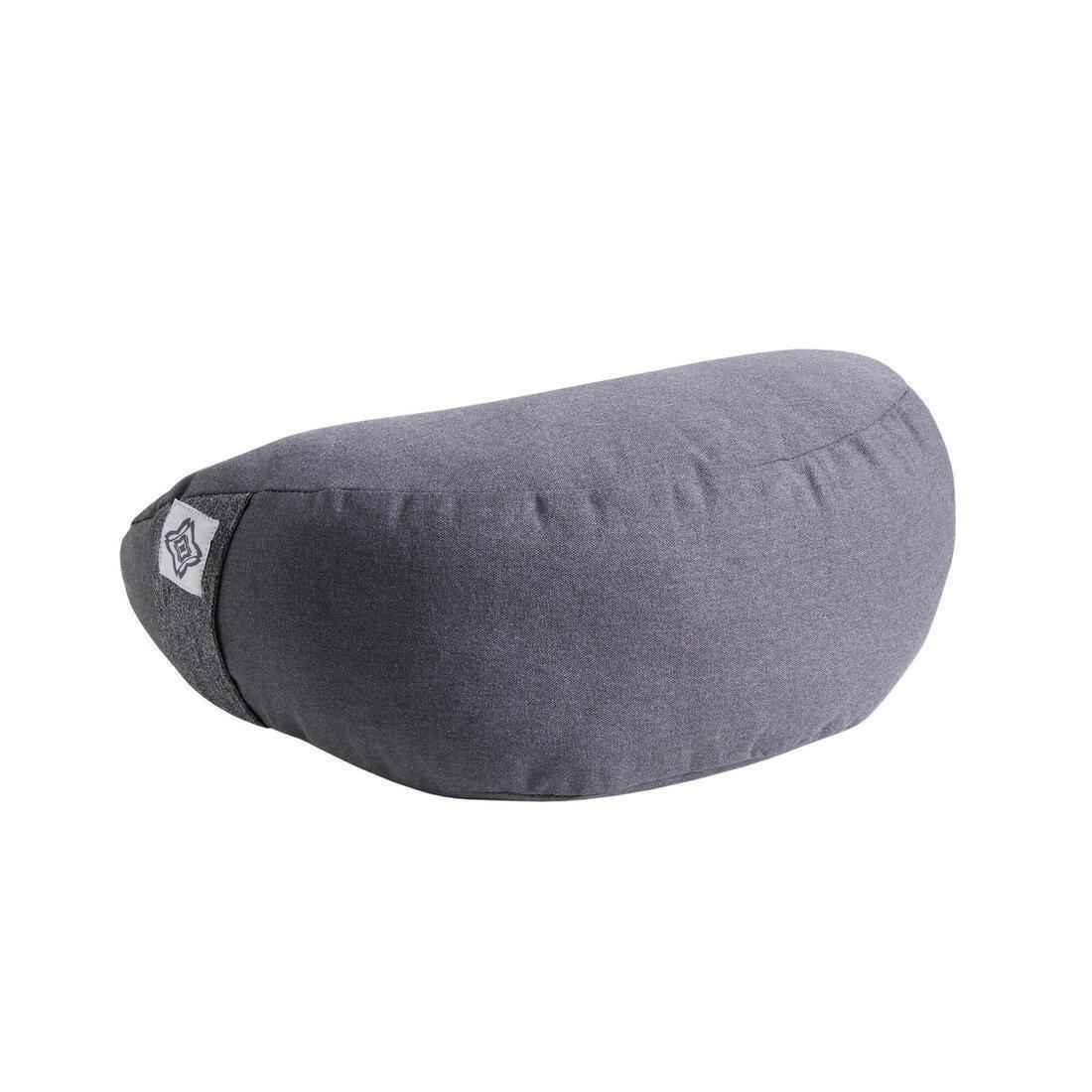 Eco-Designed Yoga And Meditation Zafu Cushion - Mottled Grey, , large image number 0