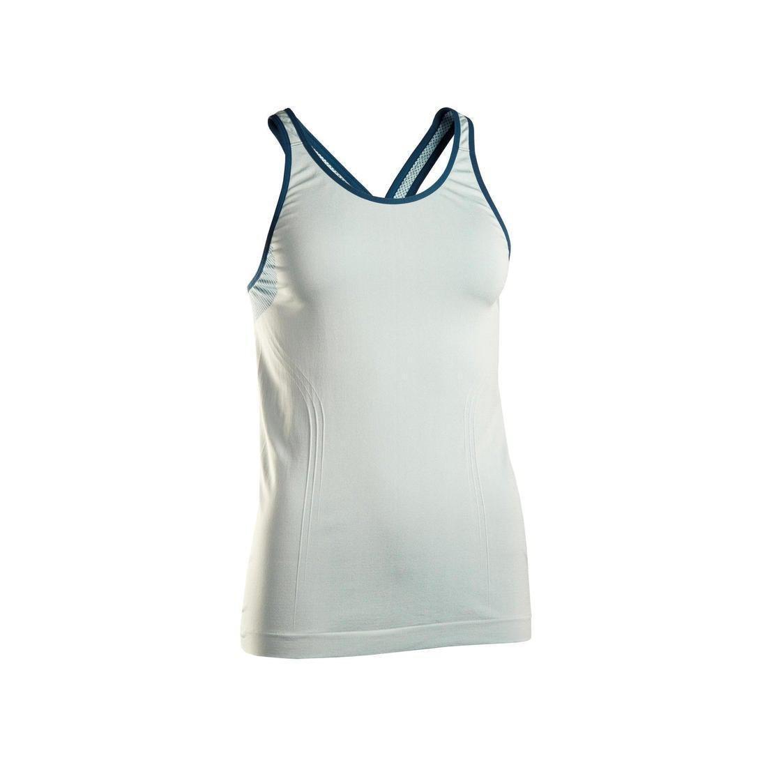 Large  Women's Seamless Dynamic Yoga Tank Top, Black, , large image number 10