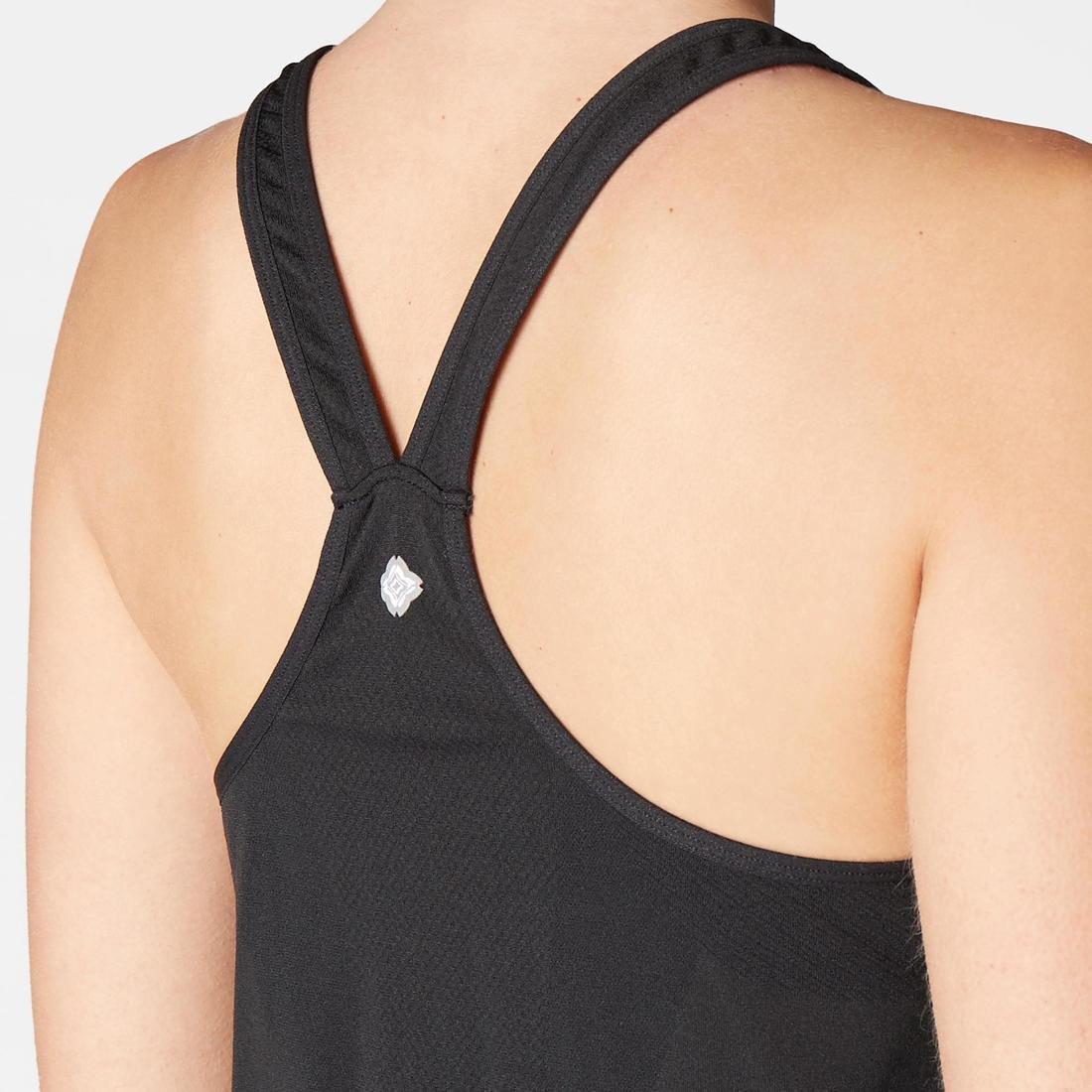 Large  Women's Seamless Dynamic Yoga Tank Top, Black, , large image number 13