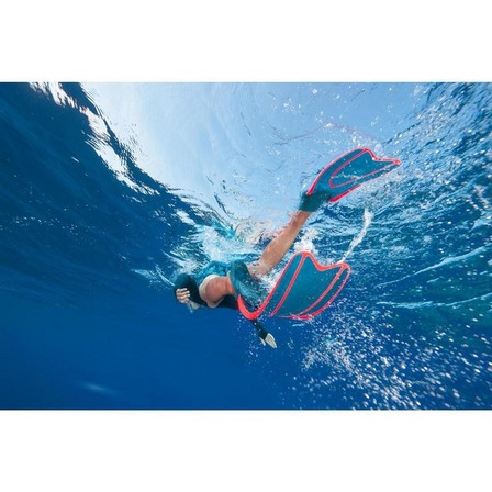 SUBEA - EU 36-37 Adult Snorkelling Fins Snk 900 Neon Grey, Dark Petrol Blue