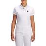 FOUGANZA - 14-15 Years  100 Compete Kids' Short-Sleeved Horse Riding Show Polo Shirt - White, Snow White