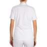 FOUGANZA - قميص بولو للأطفال بأكمام قصيرة لمنافسة ركوب الخيل 500، أبيض، L/XL