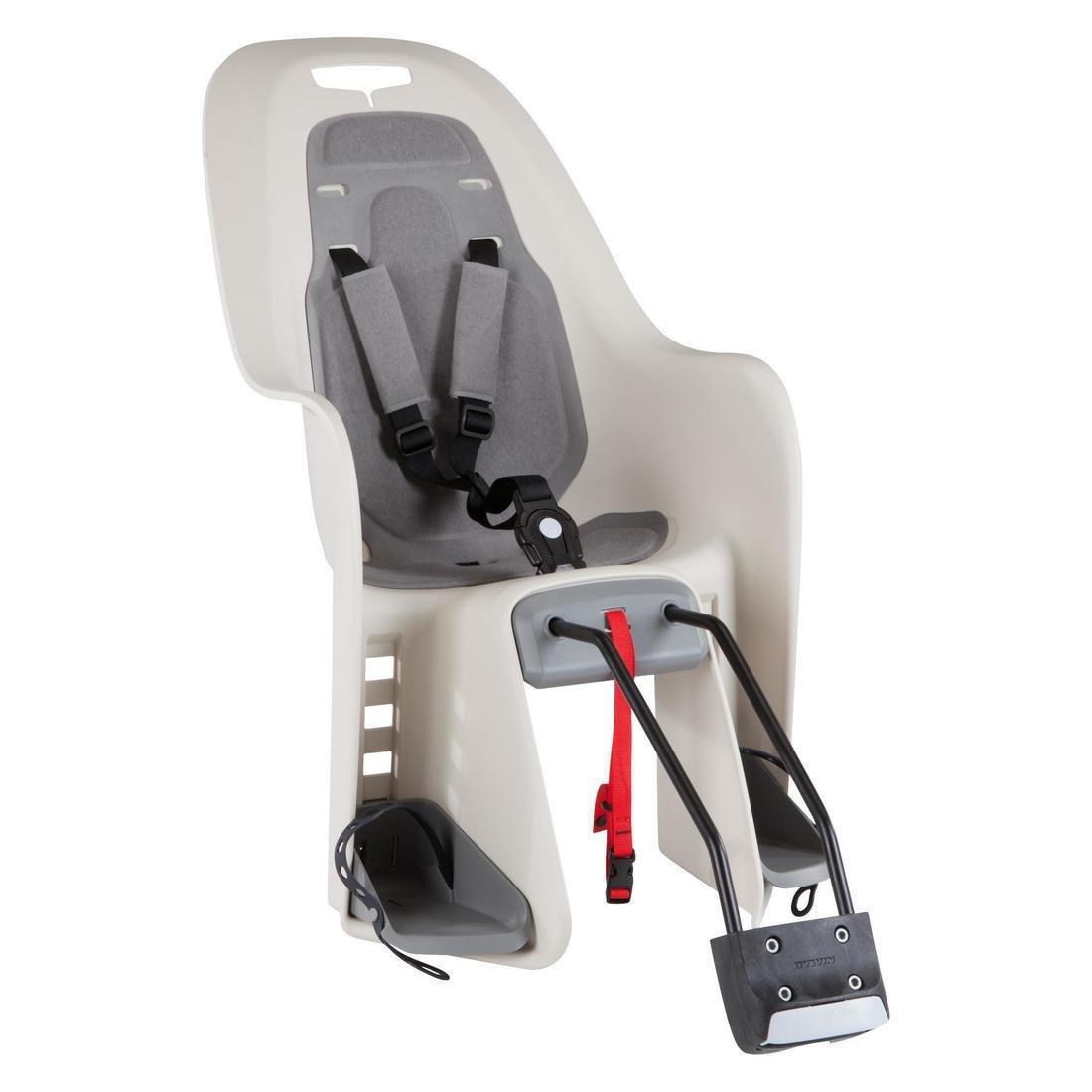100 Kids' Bike Frame Seat, Linen, , large image number 1