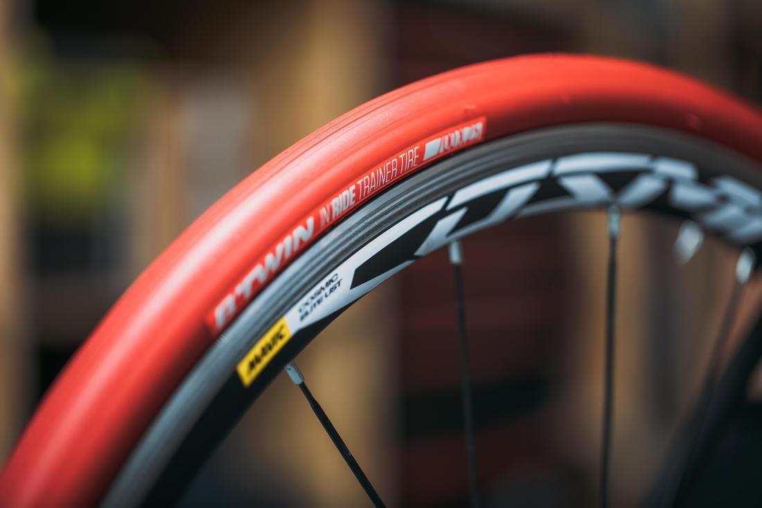 Turbo Trainer Tyre 700x25, Red, No Color, large image number 1