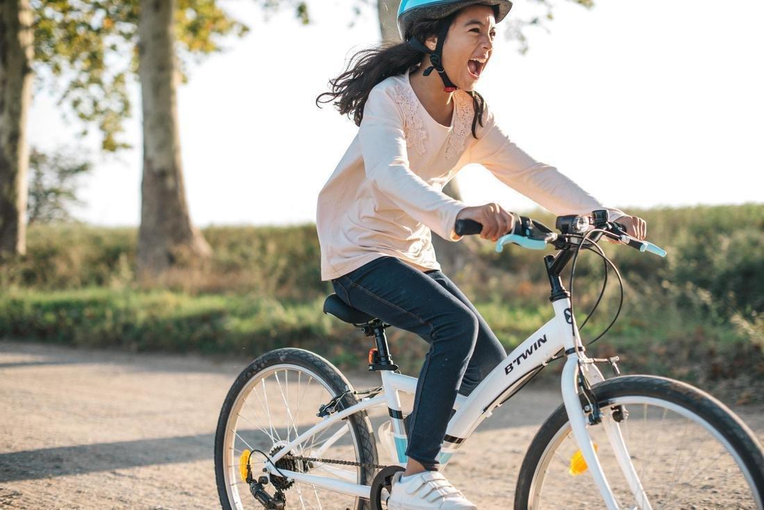 Original 100 Kids' 24 Hybrid Bike 9-12 Years, White, No Color, large image number 8