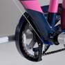 BTWIN - دراجة هجينة مقاس 24 للأطفال من عمر 9 إلى 12 سنة أصلية 500 ، أزرق غامق