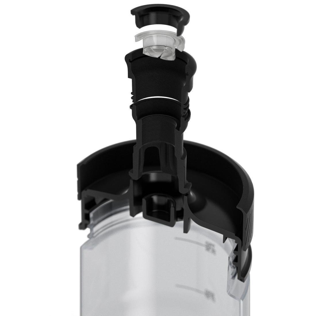 زجاجة مياه للدراجات بميزة التدفق السريع، أسود، 800 مل, No Color, large image number 1