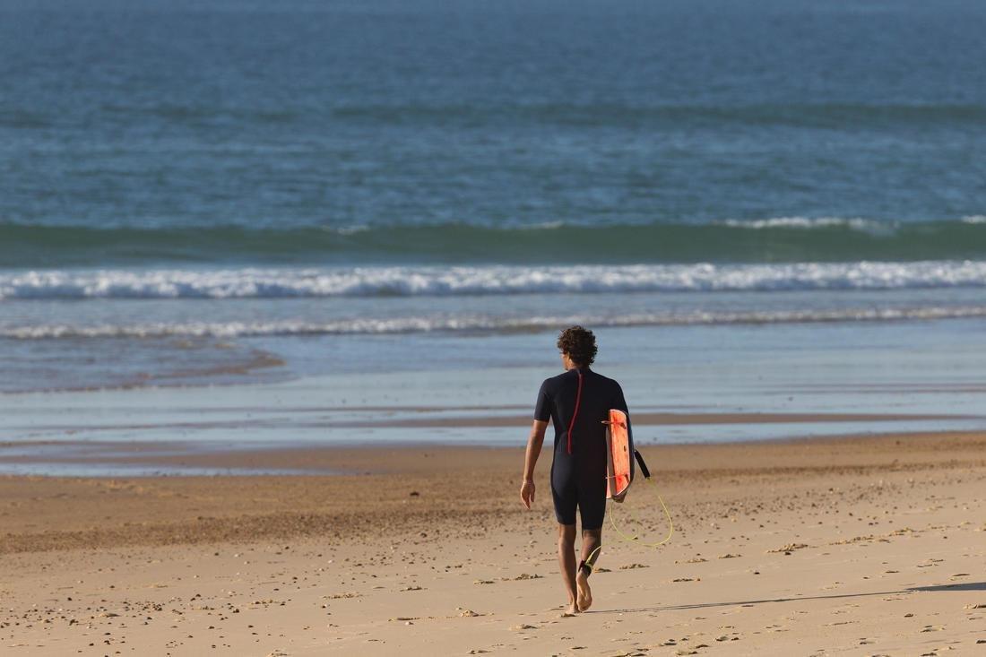 Large  100 Men's 1.5mm Neoprene Shorty Surfing Wetsuit - Navy Blue, , large image number 12