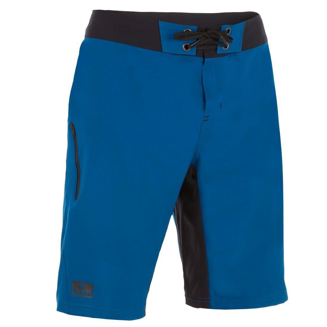 Small  500 long Surfing Boardshorts plain, Petrol Blue, , large image number 0