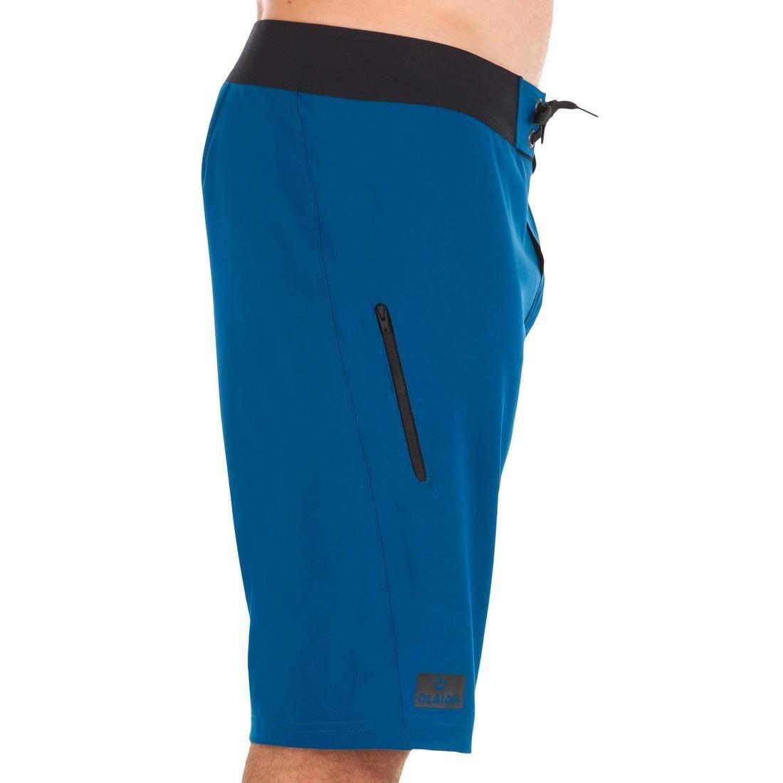 Small  500 long Surfing Boardshorts plain, Petrol Blue, , large image number 9