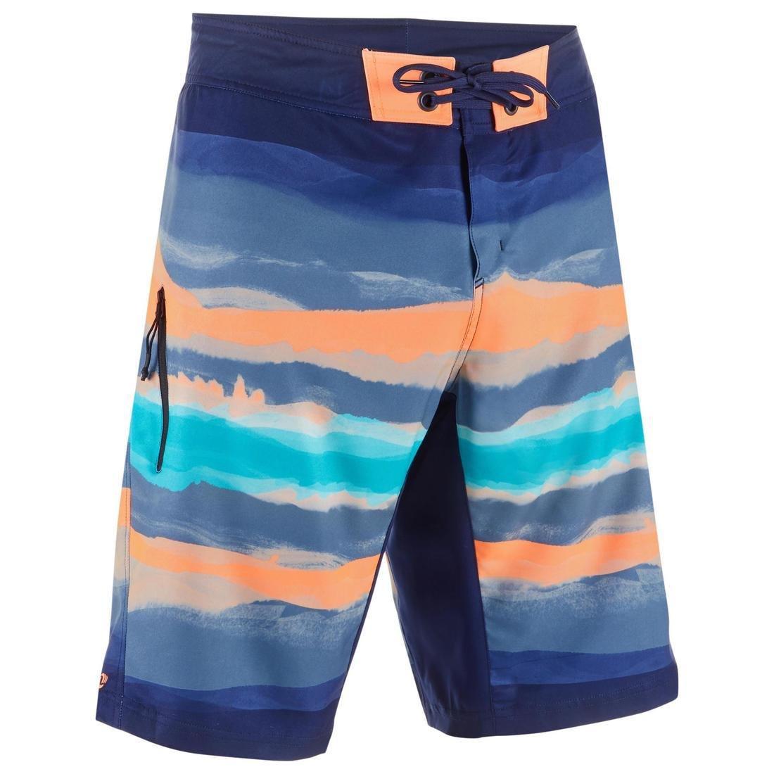 Small  500 long Surfing Boardshorts plain, Petrol Blue, , large image number 13