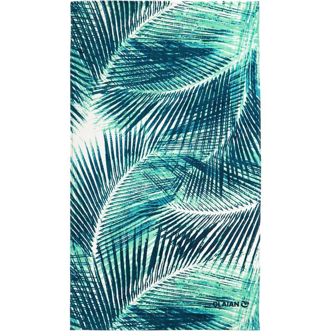 Towel L 145 x 85 cm - Print Street, Turquoise, , large image number 0