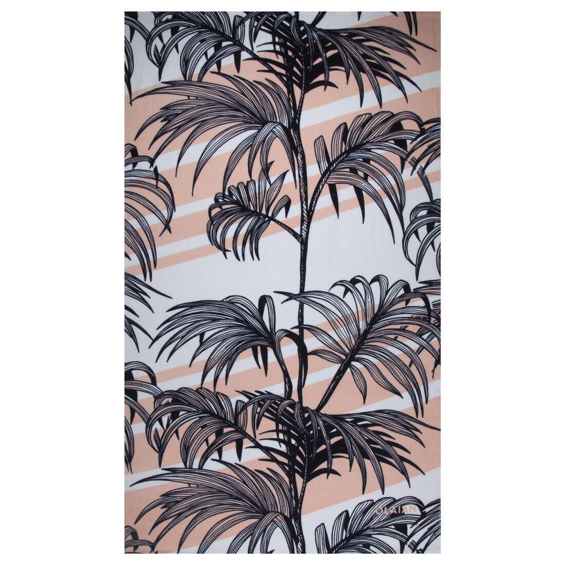 Towel L 145 x 85 cm - Print Street, Turquoise, , large image number 1