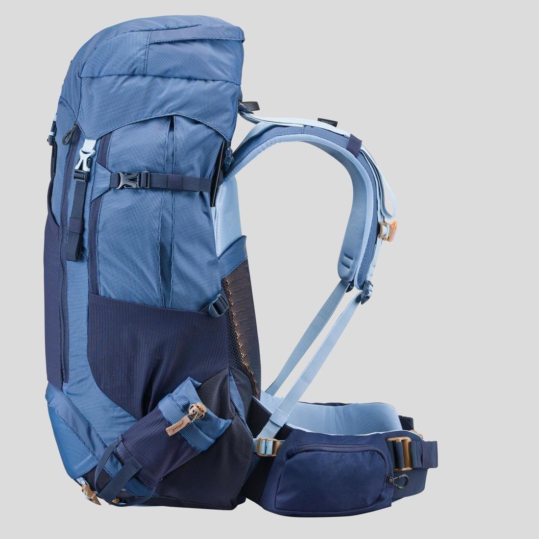 50L  Women's 50+ Rucksack 10L - Blue, Whale Grey, , large image number 5