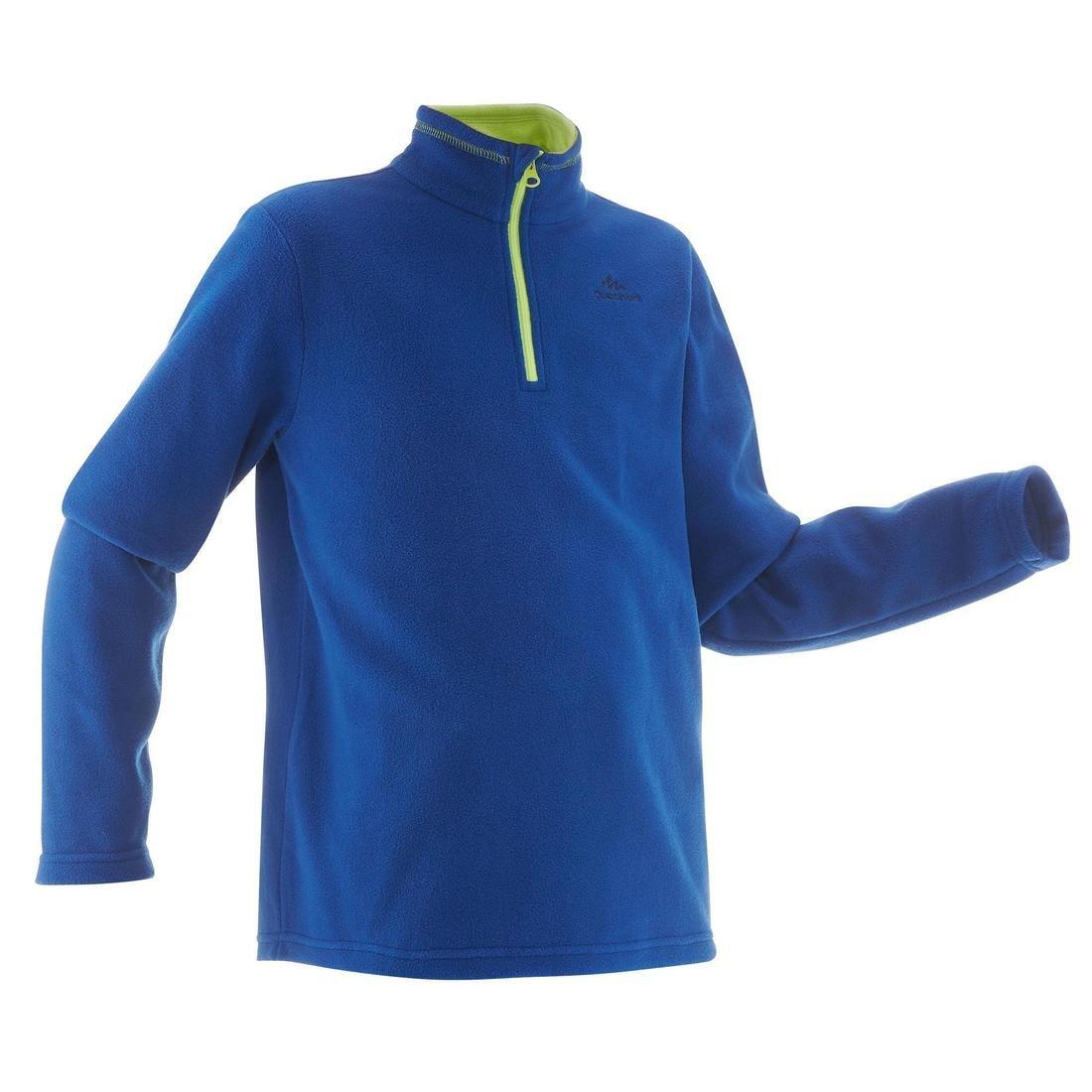 12-13 Years Kids' Hiking Fleece - Mh100 Aged 7-15, Deep Blue, , large image number 1