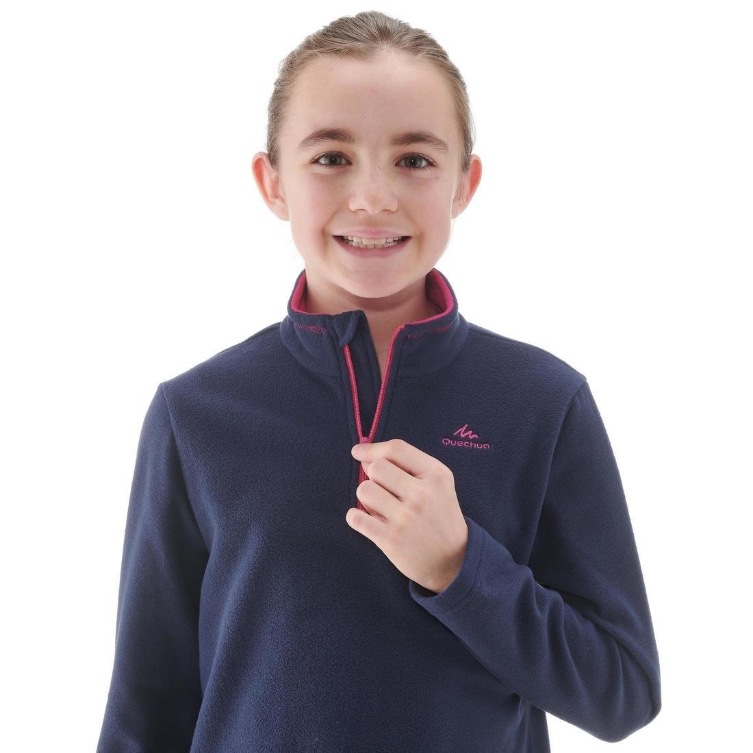 12-13 Years Kids' Hiking Fleece - Mh100 Aged 7-15, Deep Blue, , large image number 6