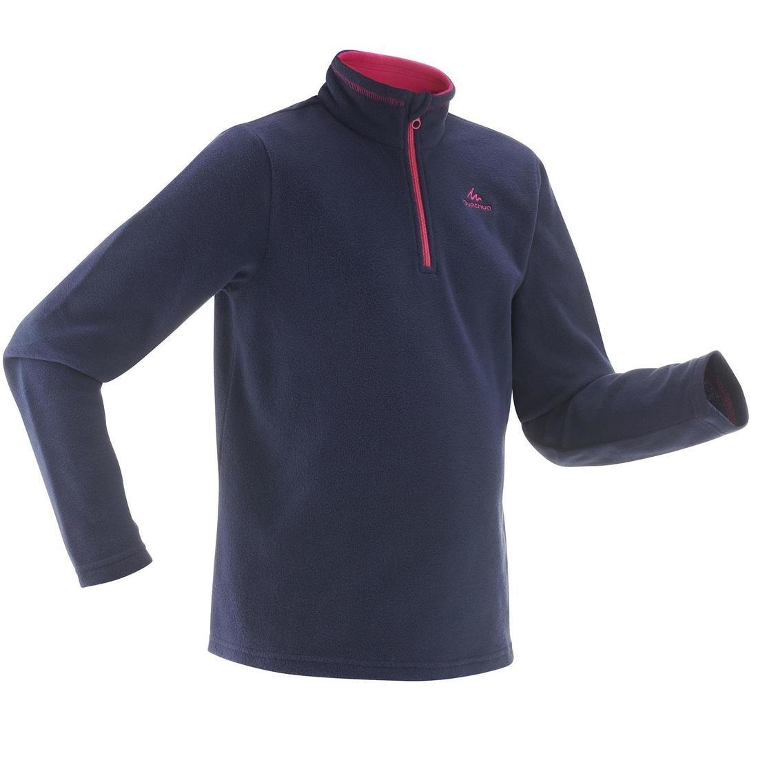 12-13 Years Kids' Hiking Fleece - Mh100 Aged 7-15, Deep Blue, , large image number 11
