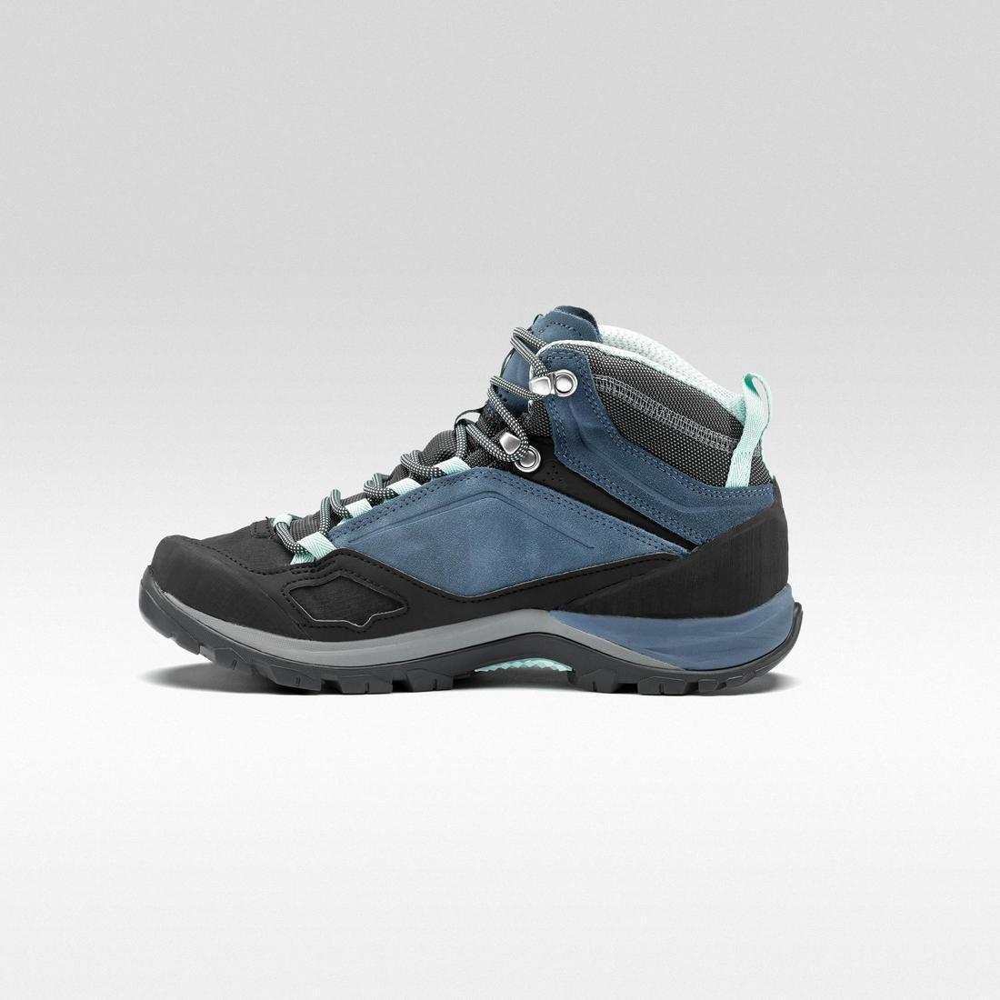 EU 40 Women's waterproof mountain walking boots - MH500 Mid, Blue Grey, , large image number 2
