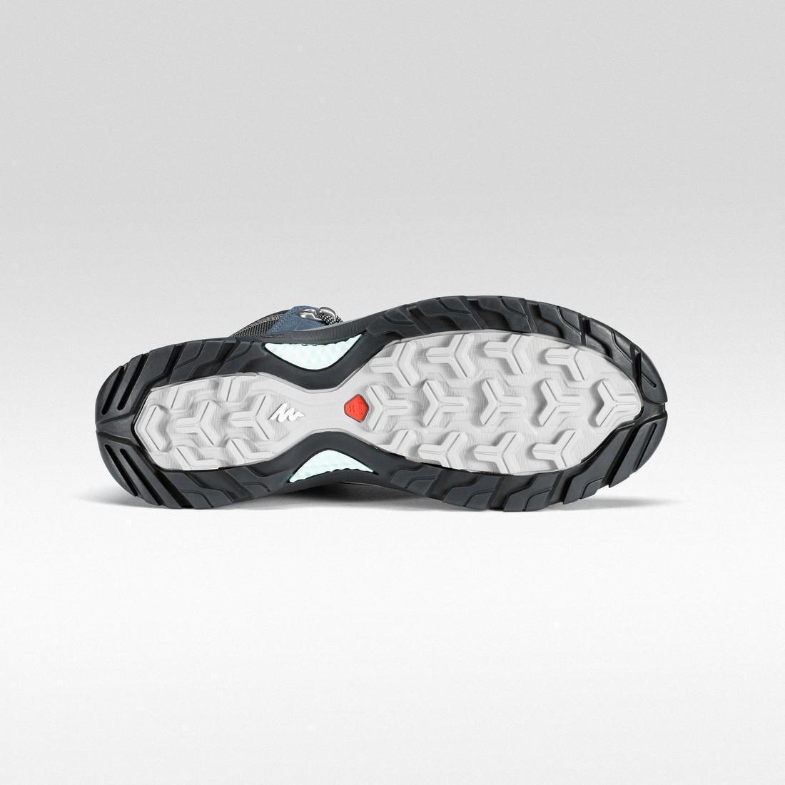 EU 40 Women's waterproof mountain walking boots - MH500 Mid, Blue Grey, , large image number 7