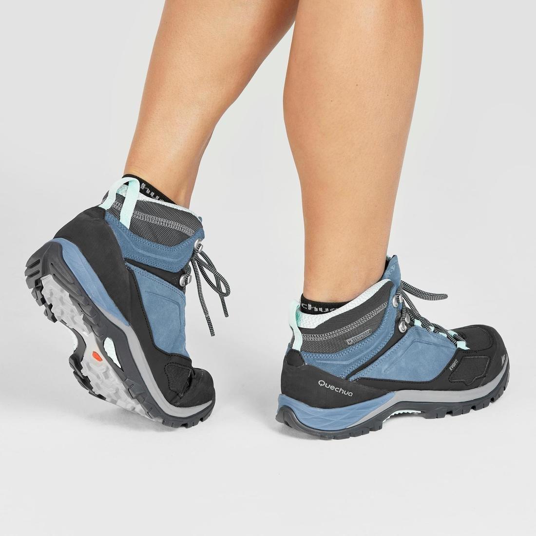 EU 40 Women's waterproof mountain walking boots - MH500 Mid, Blue Grey, , large image number 10