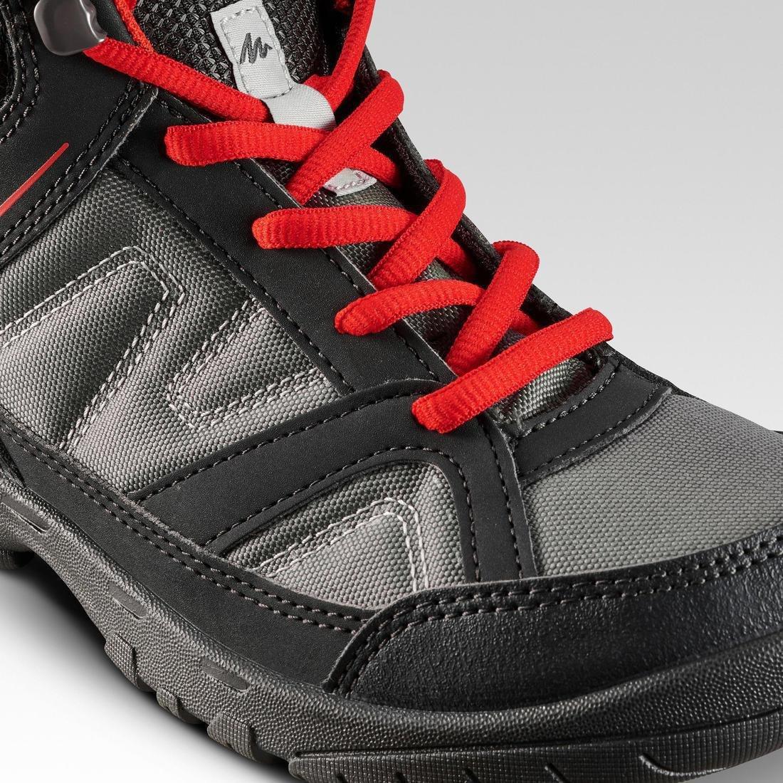 Eu 36 Kids Hiking Boots 35 To 38 Mid Jr Mh100, Grey, , large image number 5