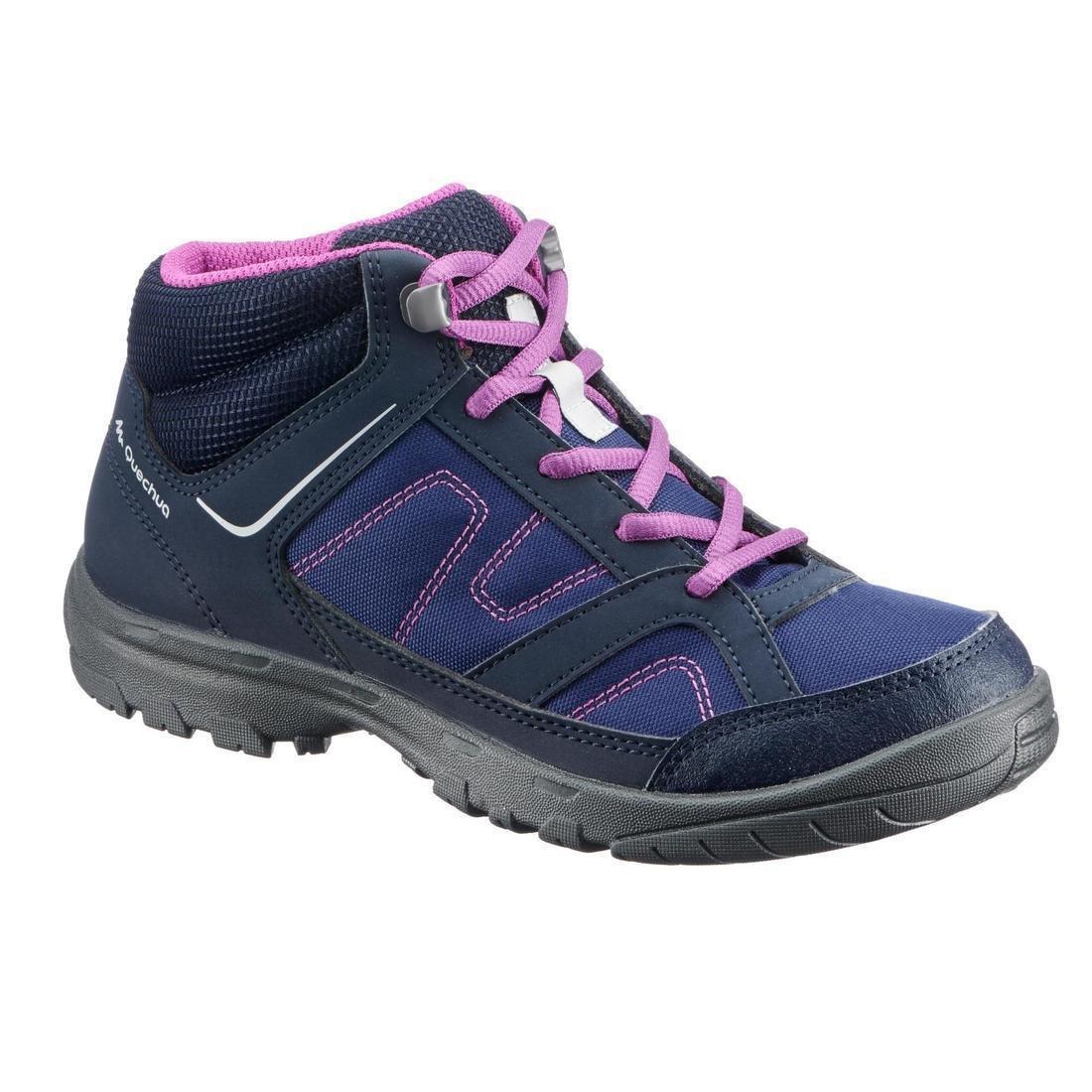 Eu 36 Kids Hiking Boots 35 To 38 Mid Jr Mh100, Grey, , large image number 6