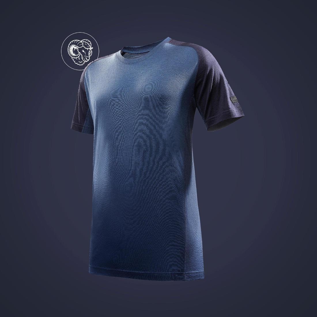 2XL  Men's Short-Sleeved Merino T-Shirt, Whale Grey, , large image number 2