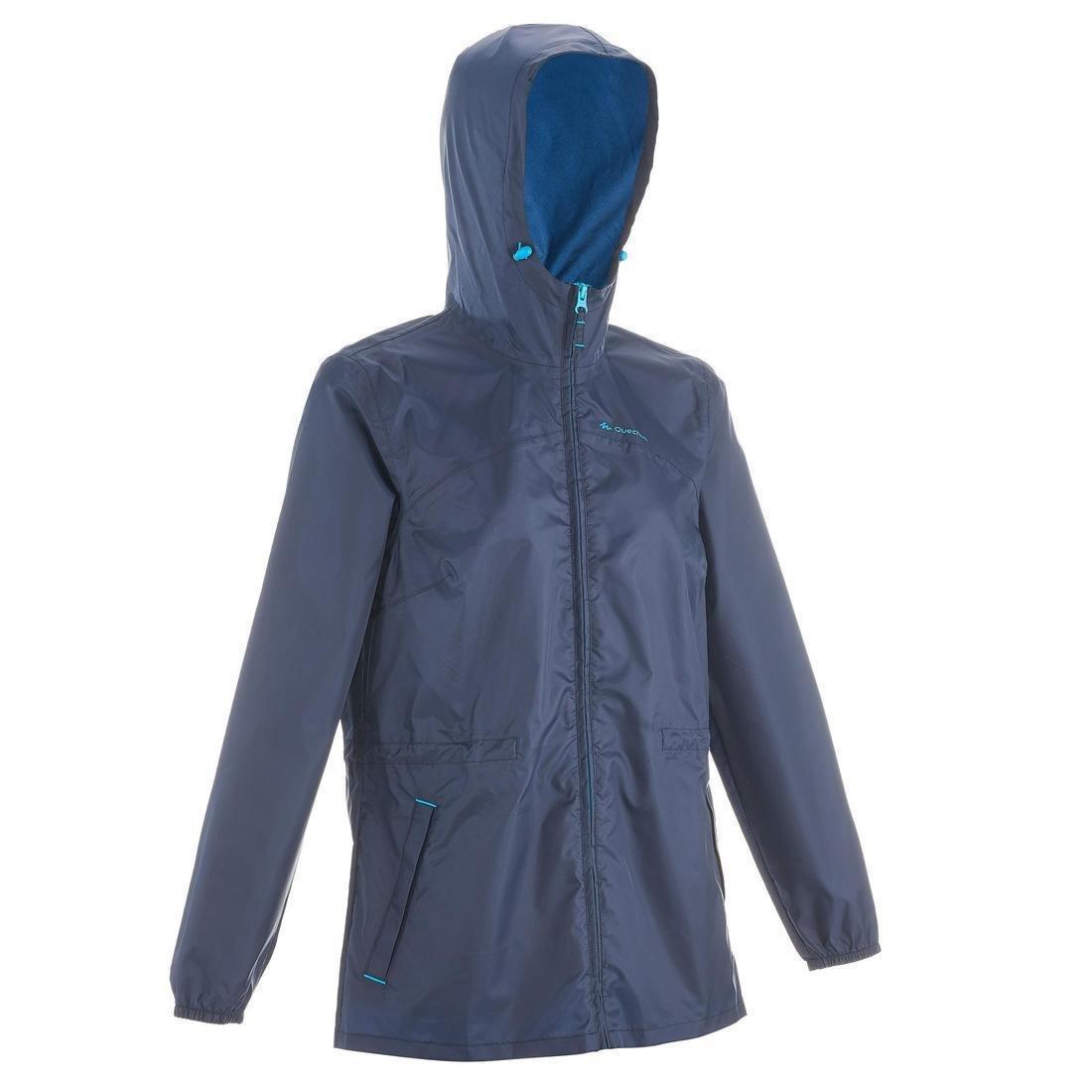 Large  Raincut Zip Women's Waterproof Nature Hiking Jacket, Navy Blue, , large image number 0