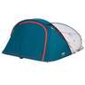QUECHUA - Camping Tent - 2 Seconds - Fresh And Black Xl - 3 Person, Snow White